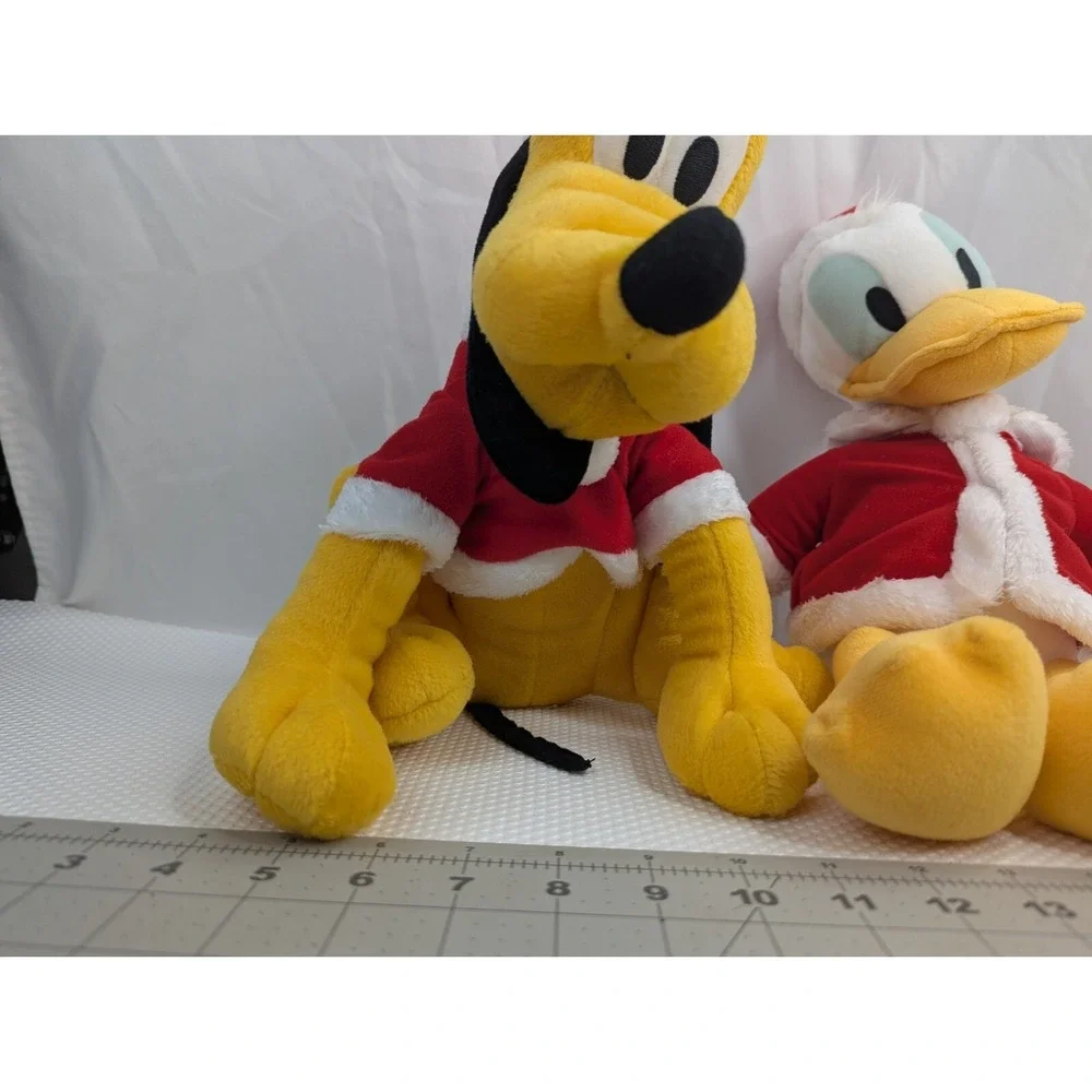 Disney Sega Christmas Plush Donald Duck Pluto Lot Series 1 Stuffed‎ Animal Toy